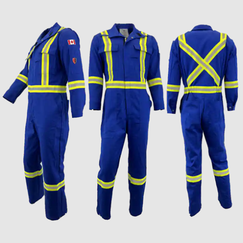 Atlas Guardian FR/AR Summer Men's Coveralls 2" Stripe Royal Blue 1072RB