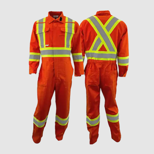 Atlas Guardian® FR/AR Summer Coveralls 4" Stripe Orange 1074OR