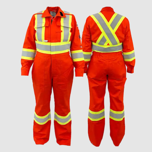 Atlas Guardian® FR/AR Summer Women's Coveralls 4" Stripe Orange 1174OR