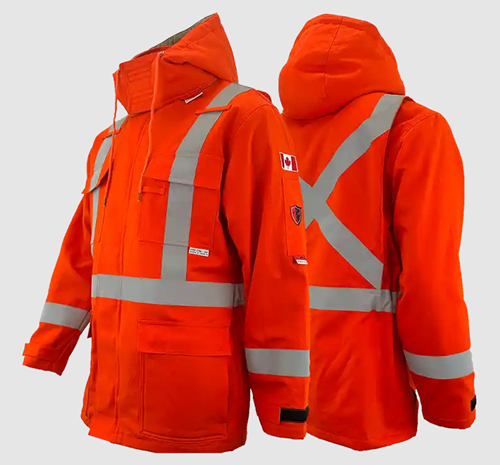 Atlas Guardian® FR/AR 3-In-1 Parka 2" Silver Stripe, Orange