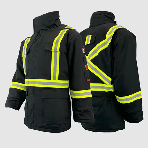 Atlas Guardian® FR/AR Winter Insulated Parka, 2" Stripe, Black 2191BLK