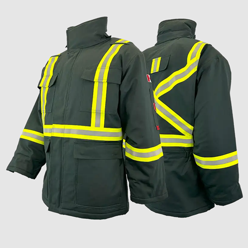 Atlas Guardian® FR/AR Winter Insulated Parka 2" Stripe, Green 2191GN
