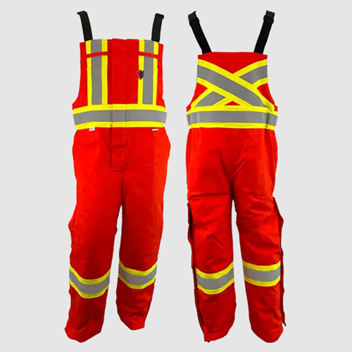 Atlas Guardian® FR/AR Winter Bibs Orange 4" Stripe 21924OR