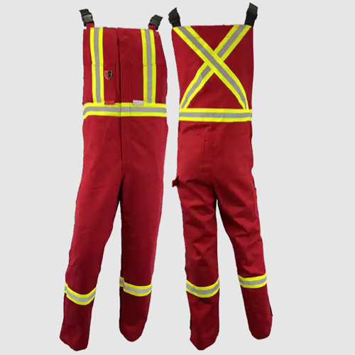 Atlas Guardian® FR/AR Summer Bibs 2" Stripe Red 3072RD