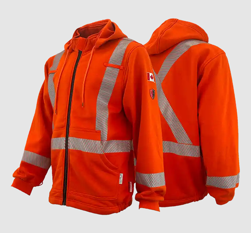 Atlas Guardian® FR/AR 3-In-1 Parka 2" Silver Stripe, Orange