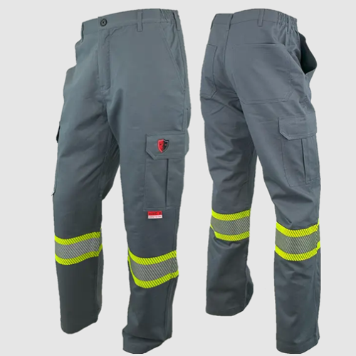 Atlas FR/AR Grey Cargo Pants with 4” Striping