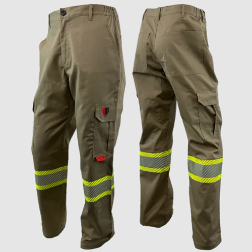 Atlas FR/AR Khaki Cargo Pants 4” Stripe 4054KK