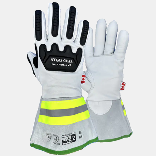 Atlas Gear Leather Impact Gloves GuardMax-S802, W802