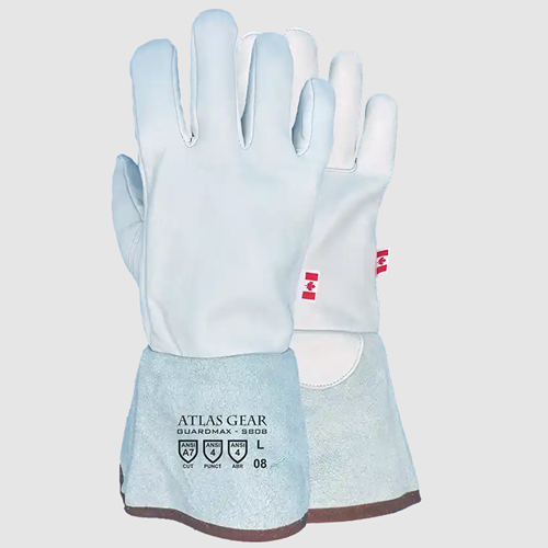 Atlas Gear Guardmax Leather Gauntlet Utility Gloves-W808, S808