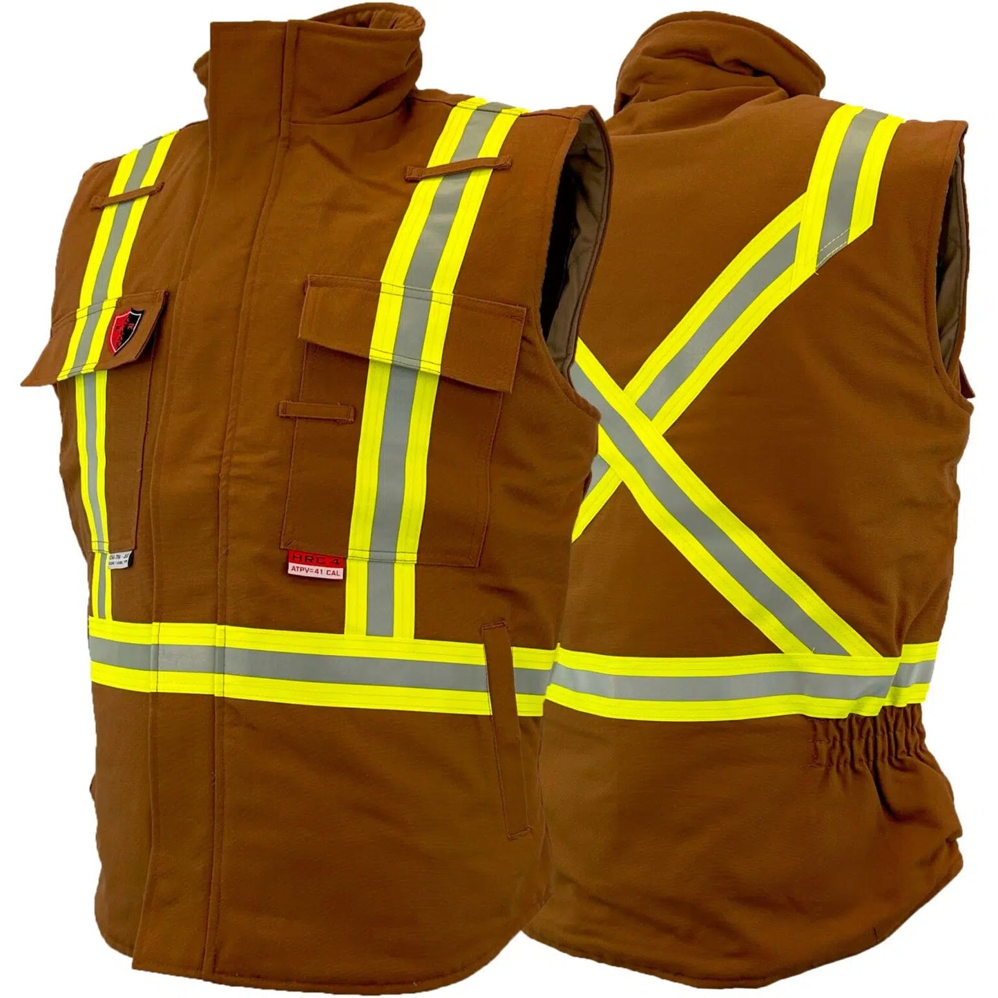 Atlas Guardian® FR/AR Brown Duck Insulated Vest 2194BD
