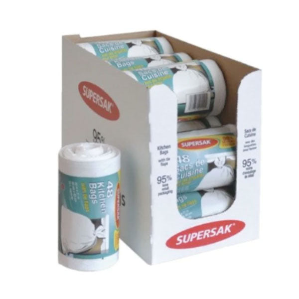 RALSTON SUPERSAK 20 X 21 WHITE 48/ROLL