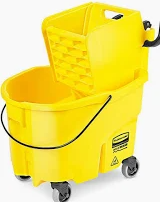 RUBBERMAID WAVEBRAKE MOP PAIL COMBO SIDE PRESS 26QT YELLOW