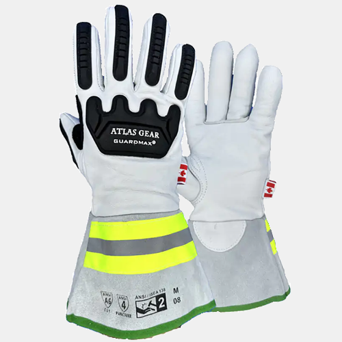 Atlas Gear Leather Impact Gloves GuardMax-802