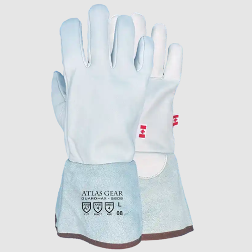 Atlas Gear Guardmax Leather Gauntlet Utility Gloves-808