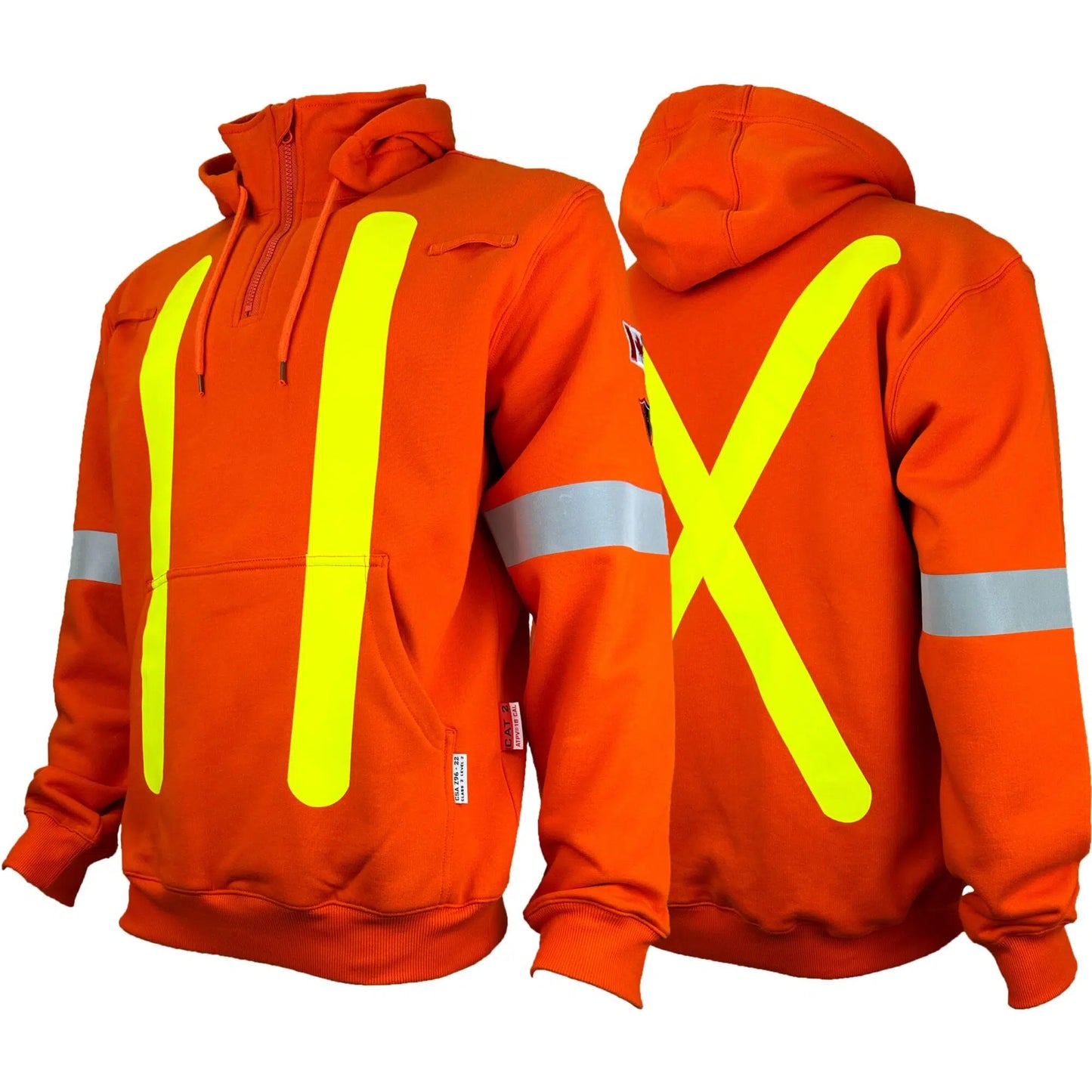 Atlas Guardian® FR/AR OHSA Hi Vis Hoodies 1/4 Zip 501OR