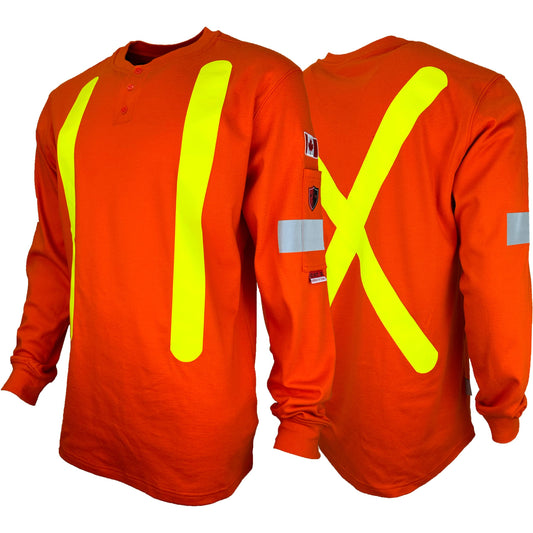 Atlas Guardian® FR/AR OHSA Hi Vis Henley Shirt 503OR