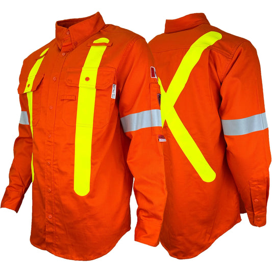 Atlas Guardian® FR/AR OHSA Hi Vis Work Shirt 504OR