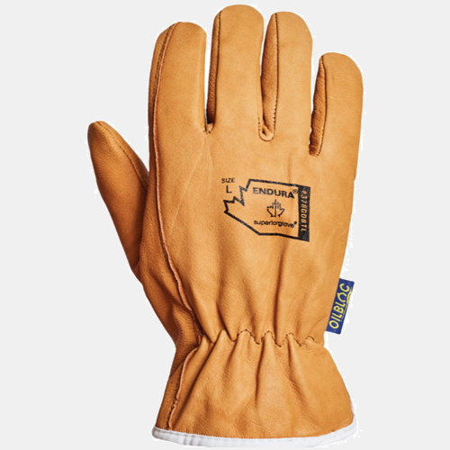 Endura® Driver's Glove, Large, Grain Goatskin Palm, Thinsulate™ Inner Lining