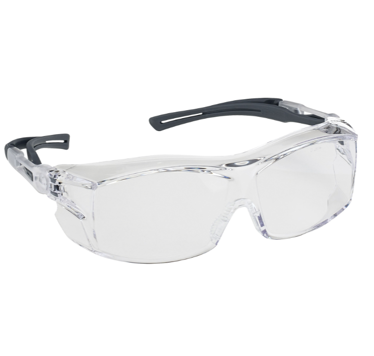 OTG Extra Series Safety Glasses, Clear Lens, Anti-Fog/Anti-Scratch Coating, ANSI Z87+/CSA Z94.3