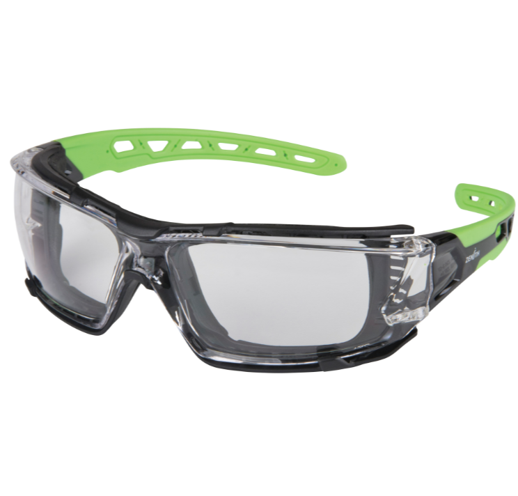 Z2500 Series Safety Glasses with Foam Gasket, Clear Lens, Anti-Fog Coating, ANSI Z87+/CSA Z94.3