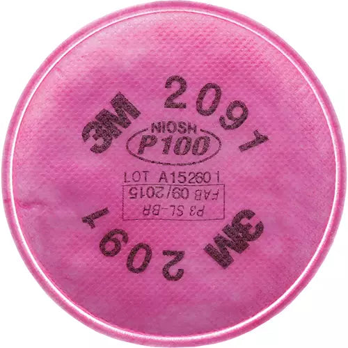 3M  2000 Series Respirator Prefilters, Particulate Filter, P100 Filter Mfr. No.: 2091